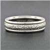 Image 2 : Scott Kay Solid 950 Platinum Fancy Textured Milgrain 5.9mm Comfort Fit Band Ring