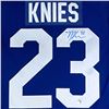 Image 2 : Matthew Knies Autographed Toronto Maple Leafs Pro Jersey FROZEN POND COA