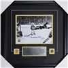 Image 1 : Bobby Orr Framed Autographed Boston Bruins "The Goal" 7.5X11 Photo FROZEN POND COA