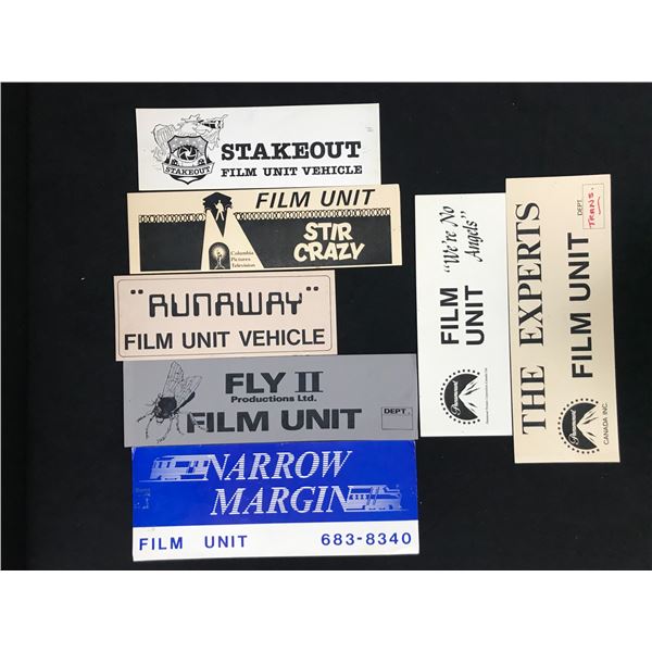 VINTAGE MOVIE SET FILM UNIT SIGNS LOT