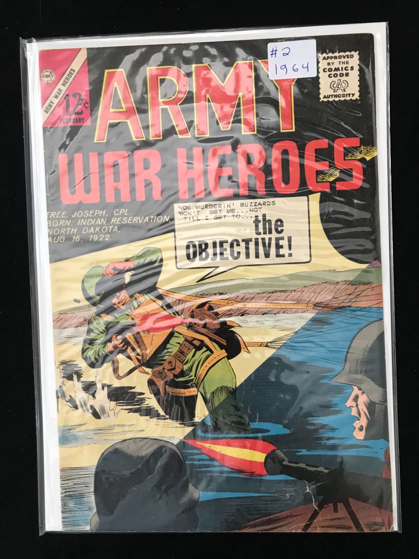 CDC COMICS NO.2 ARMY WAR HEROES (1964)