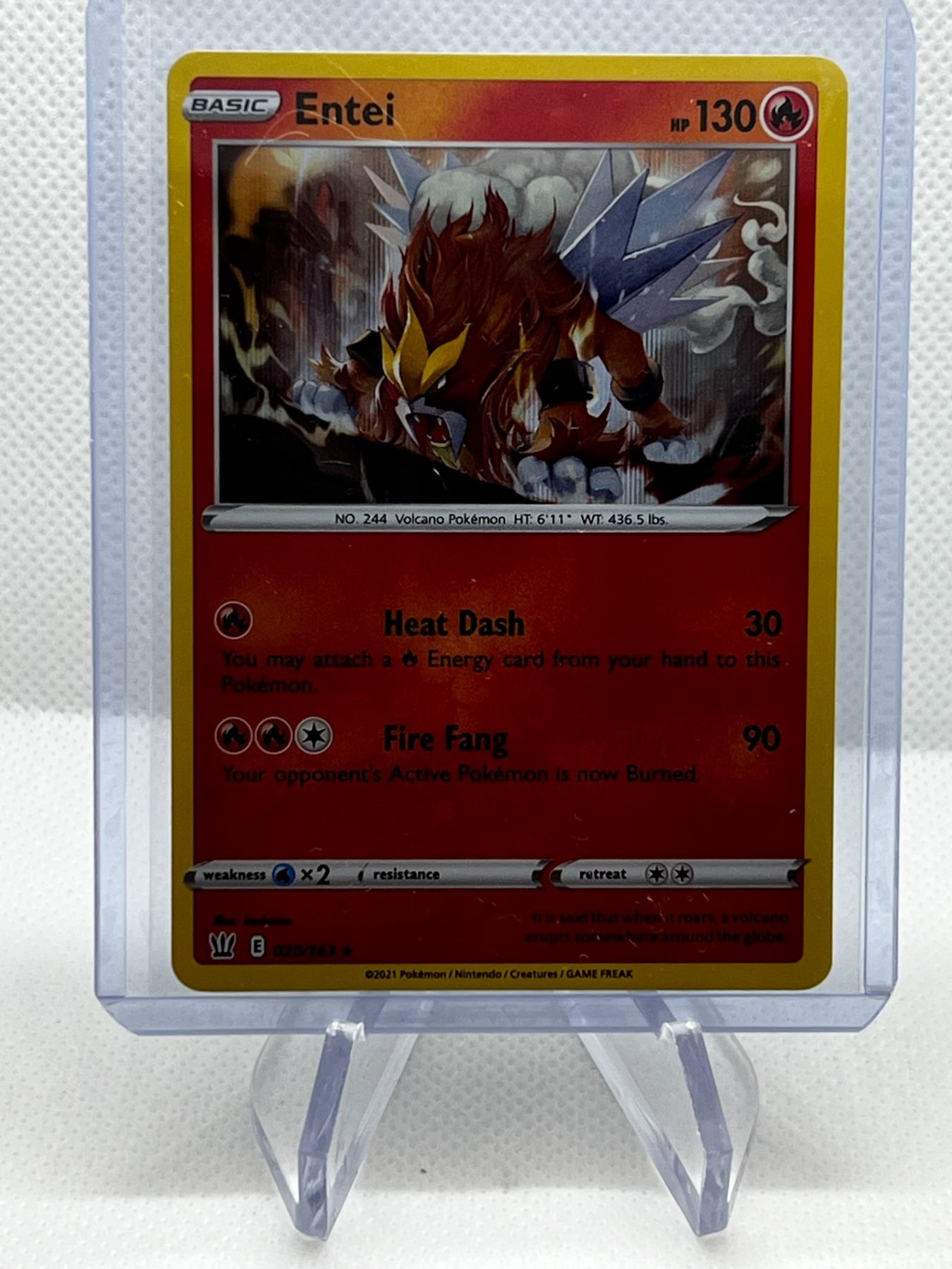 ENTEI POKEMON SWORD & SHIELD BATTLE-REVERSE HOLO