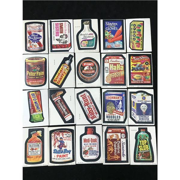 LOT OF 1979 SERIES 1 TOPPS WACKY PACK STICKERS