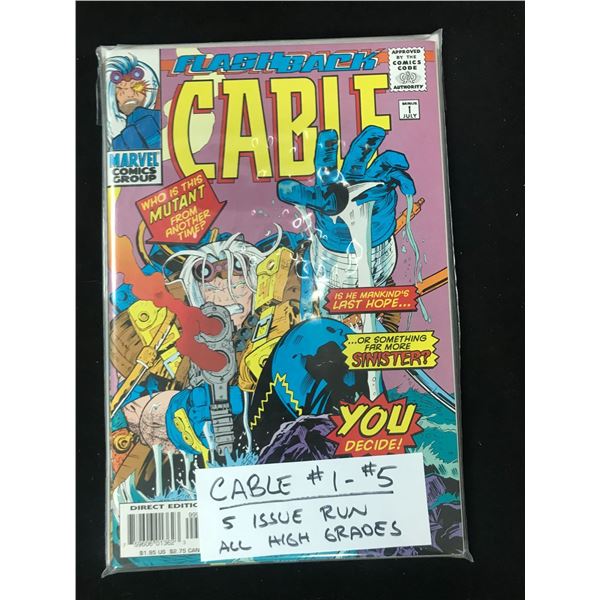 MARVEL COMICS NO.1-5 CABLE (5 ISSUE RUN)