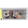 Image 1 : $100 DONALD JTRUMP SILVER GILDED COMMERATIVE BILL