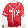 Image 1 : MENS XL RED BLUE CANADA BASEBALL JERSEY