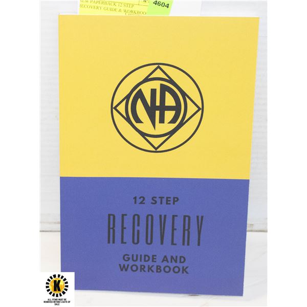 NEW PAPERBACK 12 STEP RECOVERY GUIDE & WORKBOOK