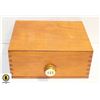 Image 1 : NEW WOODEN LOCKABLE STASH BOX W/ INSERTS