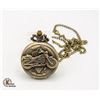 Image 1 : #391- BRAND NEW BRONZE TONE POCKET WATCH
