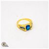 #380-7 X 9 MM BLUE STONE WITH 4 SET DOWN THE