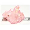 Image 2 : 7)  NATURAL PINK QUARTZ CLUSTER, WEIGHS 74.7