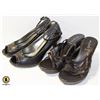 Image 1 : BOX WITH 2 PAIRS OF LADIES BLACK DRESS