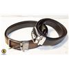 Image 1 : BOX WITH 2 MEN'S REVERSIBLE BELTS - 1 POLO