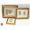 Image 1 : FRAMED PAPER TOLE ART- 3 PIECES