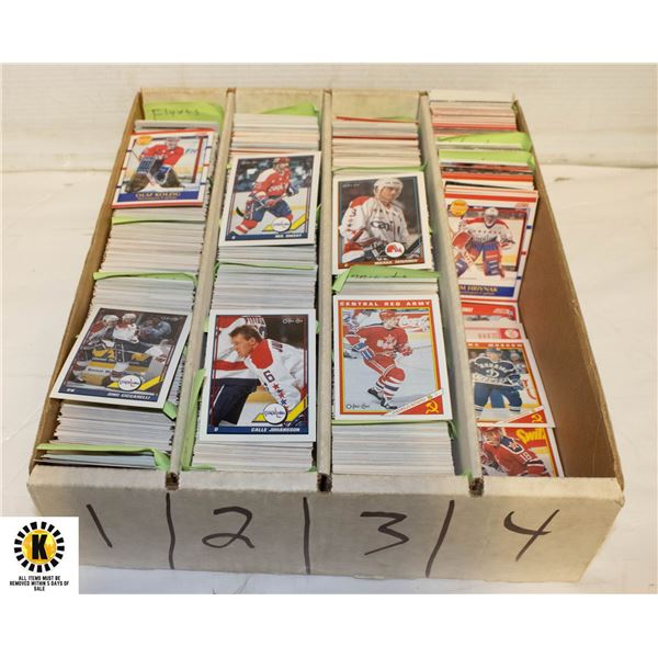 HOCKEY CARD COLLECTION SORTED BY TEAMS