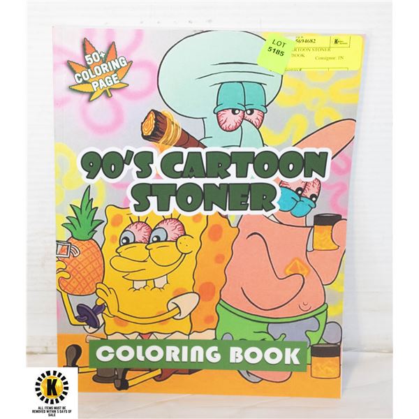 NEW 90'S CARTOON STONER COLORING BOOK