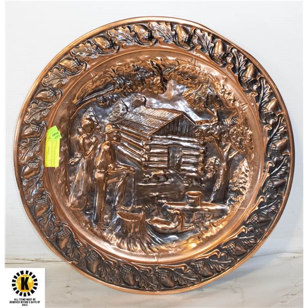 COPPERCRAFT GUILD LARGE HANDCRAFTED PLATE