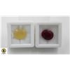 Image 1 : #94-UNHEATED YELLOW OPAL 5.0CT & RUBY 9.45CT