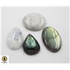 Image 1 : #184-NATURAL LABRADORITE & MOONSTONE 114.10CT