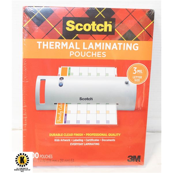 thumbnail image 2 of Scotch Thermal Laminating Pouches – Legal Size (8.9 X 14.4 Inches), 20-Pack, TP3855-20 2 of 4