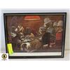 Image 1 : VINTAGE DOGS PLAYING POKER WALL DISPLAY