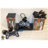 Image 1 : PS2 WITH 16 GAMES, 2 CONTROLLERS, 2 MEMORY CARDS,