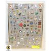 Image 1 : 12X15.5 FRAME OF COLLECTABLE PINS