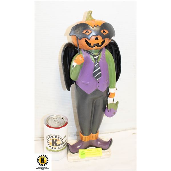 MR. PUMPKIN HALLOWEEN RESIN FIGURE -16 INCHES