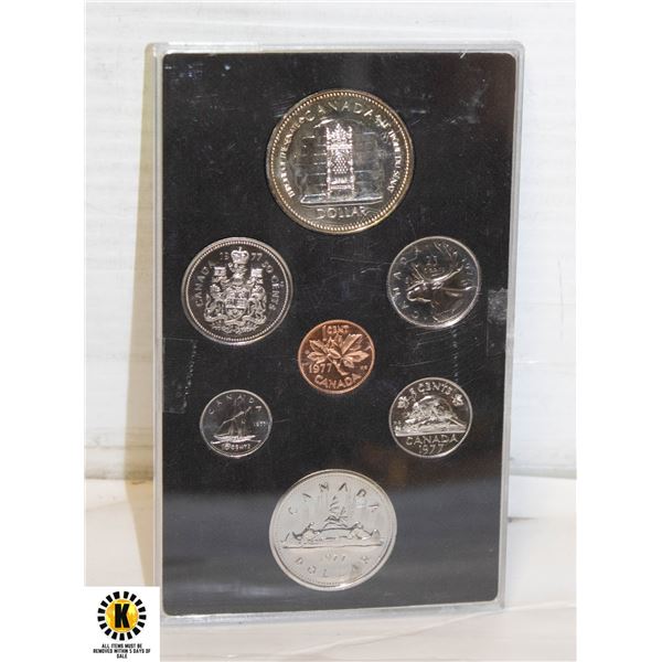 1977 PROOF SET WITH SILVER DOLLAR BRITISH