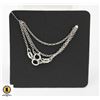 Image 1 : #07-STERLING SILVER 925 NECKLACE 2PCS /18"