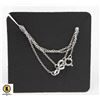 Image 1 : #06-STERLING SILVER 925 NECKLACE 2PCS /18"