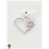 Image 1 : #69-HEATED PINK SAPPHIRE PENDANT