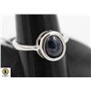 #299- HEATED BLUE SAPPHIRE RING SIZE 7