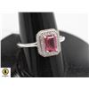 Image 1 : #291-PINK MYSTIC TOPAZ RING SIZE 7.25