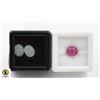 Image 1 : #116-HEATD RUBY  3.60CT & AQUARMARINE 4.50CT