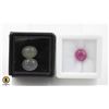 Image 1 : #111-HEATD RUBY 3.60CT & AQUARMARINE 6.55CT