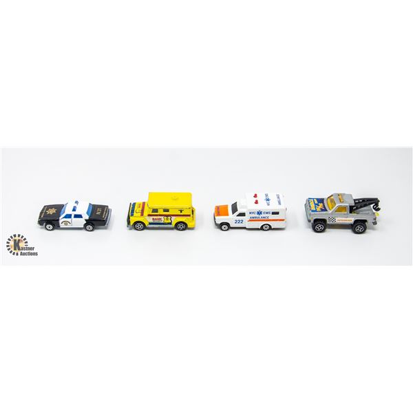 MAJORETTE LOT OF EMERGENCY AND SERVICE VEHICLES