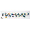 LOT OF 15 SMURF FIGURES COSTUMES