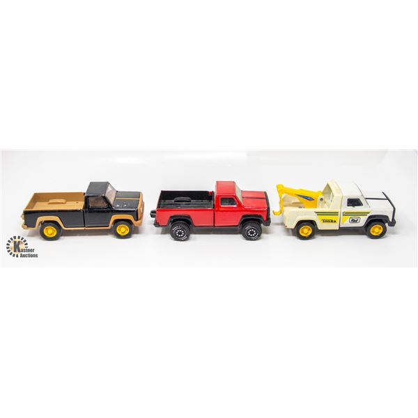 VINTAGE TONKA LOT OF 3 PICKUP TRUCKS