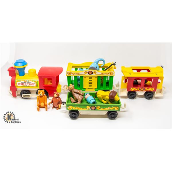 FISHER PRICE CIRCUS TRAIN 991 3 CARS