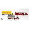 MATCHBOX 3 SUPER KING DUMP, CONTAINERS & CAR