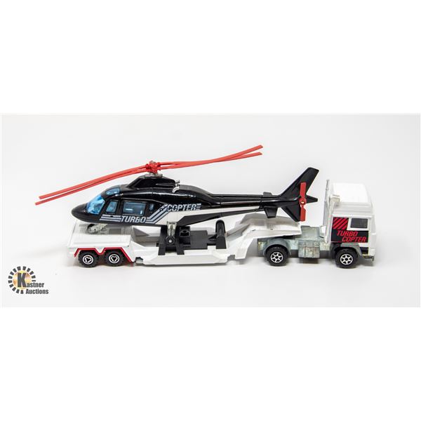 MAJORETTE SUPER MOVERS TURBO COPTER AND TRANSPORT