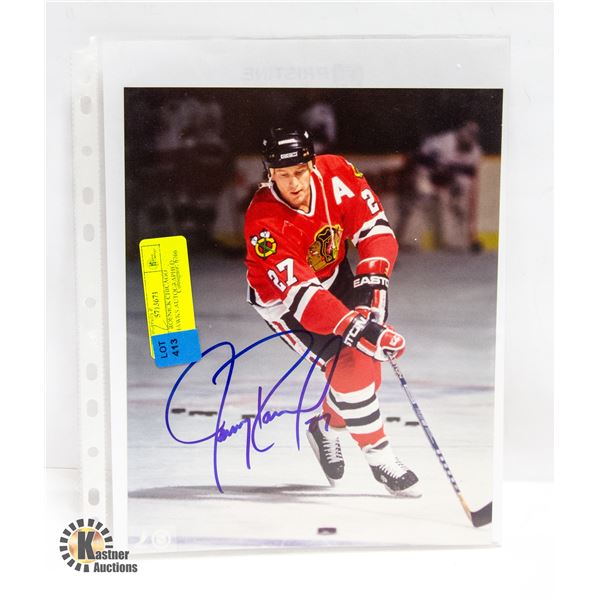 JEREMY ROENICK CHICAGO BLACKHAWKS AUTOGRAPHED