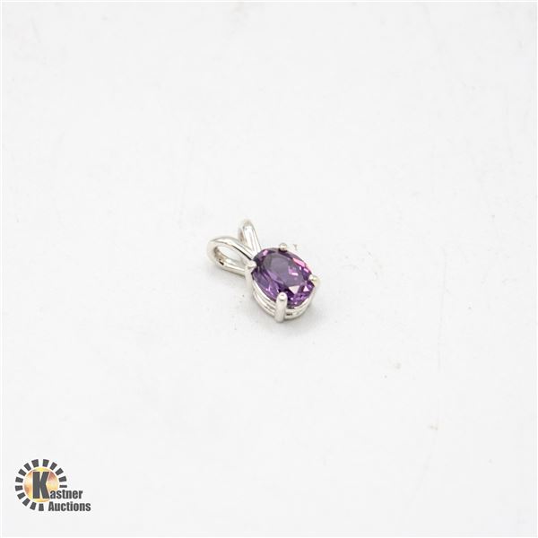 4X6 OVAL SYNTHETIC OVAL ALEXANDRITE SET IN 925