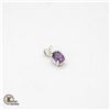 Image 1 : 4X6 OVAL SYNTHETIC OVAL ALEXANDRITE SET IN 925