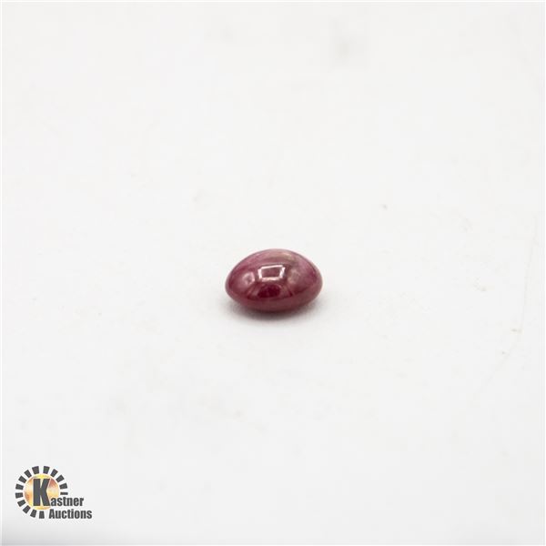 NATURAL 5.89 OVAL CABOCHON 6-RAY STAR RUBY