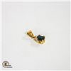 Image 1 : 18K YELLOW GOLD DIAMOND AND BLUE SAPPHIRE PENDANT