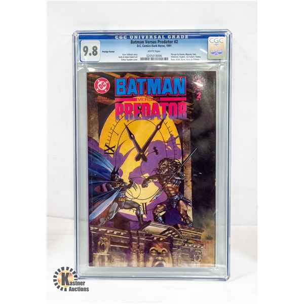 DC BATMAN VS PREDATOR #2 CGC COMIC, PRESTIGE VER.