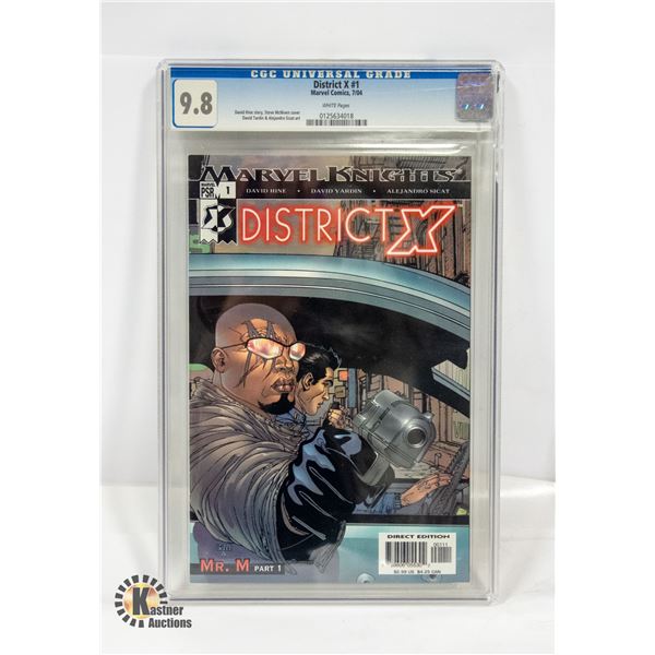 MARVEL DISTRICT X #1 CGC COMIC