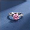 Image 1 : 1 CT GRA CERTIFIED PINK MOISSANITE 925 ST. SILVER